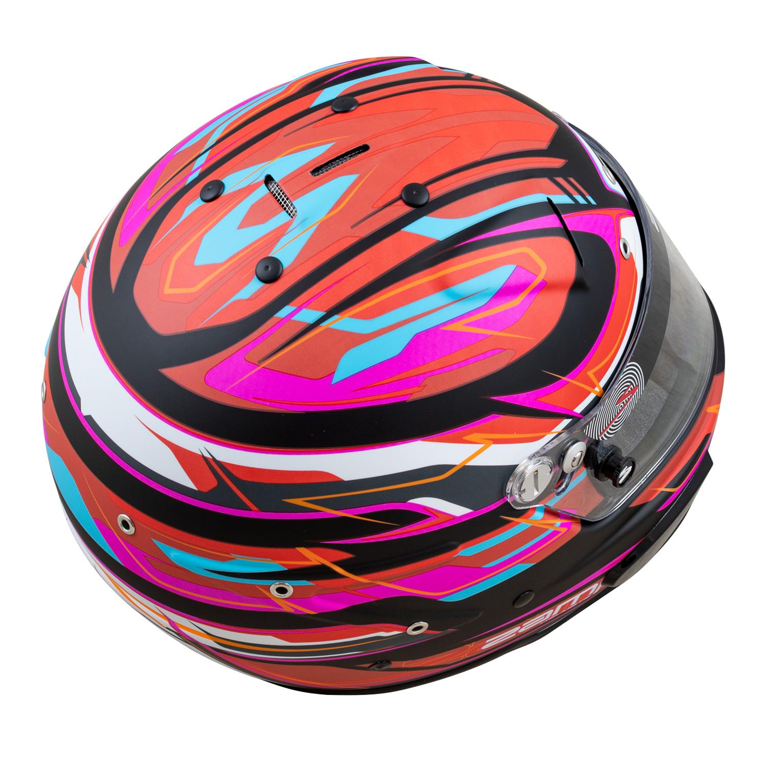 Zamp Helmets H760C42XL Helmet RZ-70E Switch SNELL SA2020/FIA8859-2015 Matte Red/Blk/ Graphic X-Large