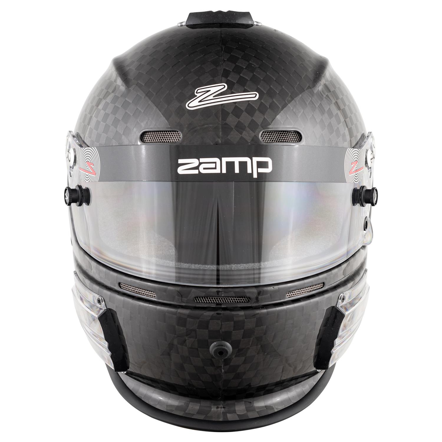 Zamp RZ-64C Helmets H763CB3XXL Helmet, RZ-64C, Full Face, Gloss, Carbon Fiber, Fire-Retardant Fabric, Snell SA2020, 2X-Large, Each