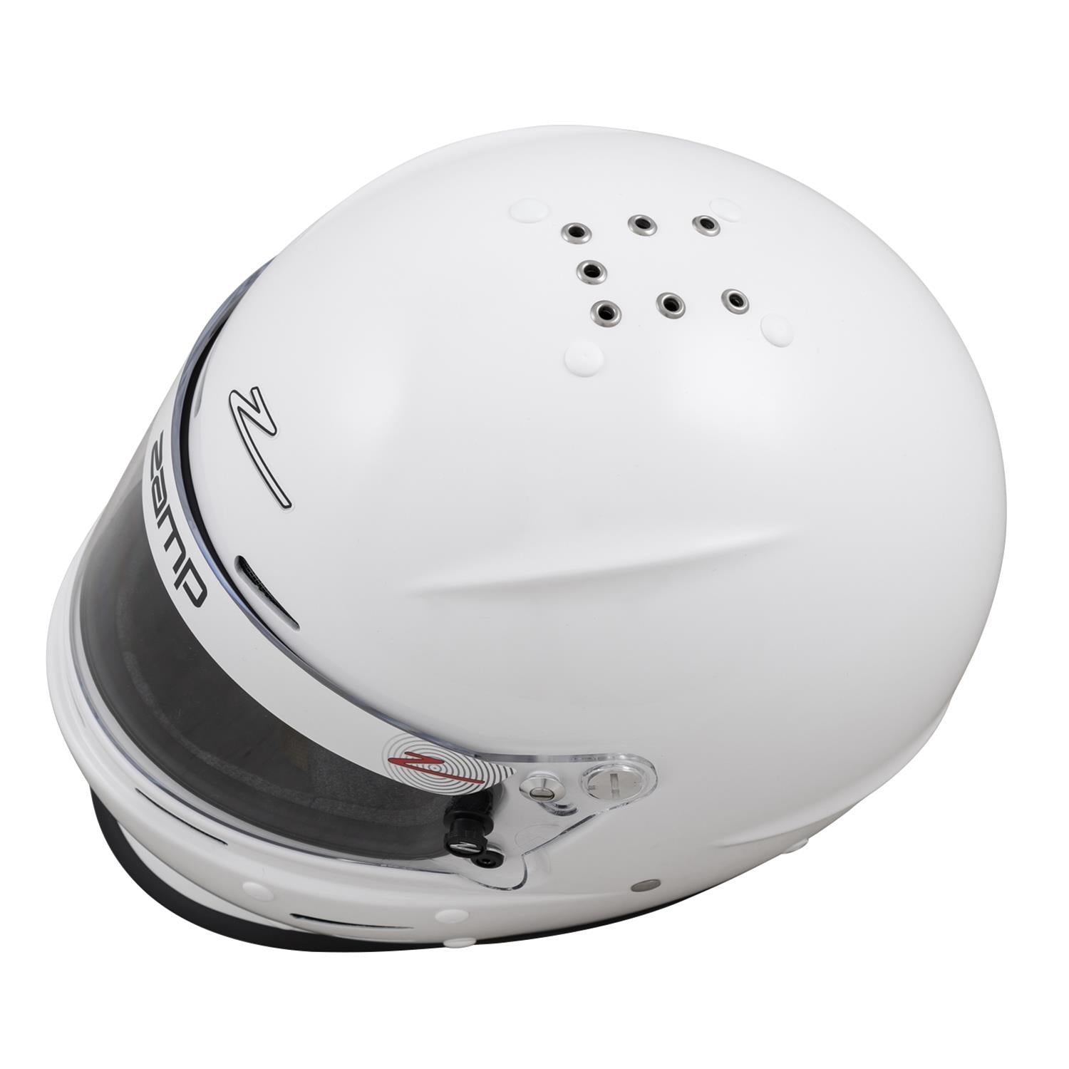 Zamp RZ-62 Helmets H764001L Helmet, RZ-62, Full Face, Gloss, White, Fire-Retardant Fabric, Snell SA2020, Large, Each