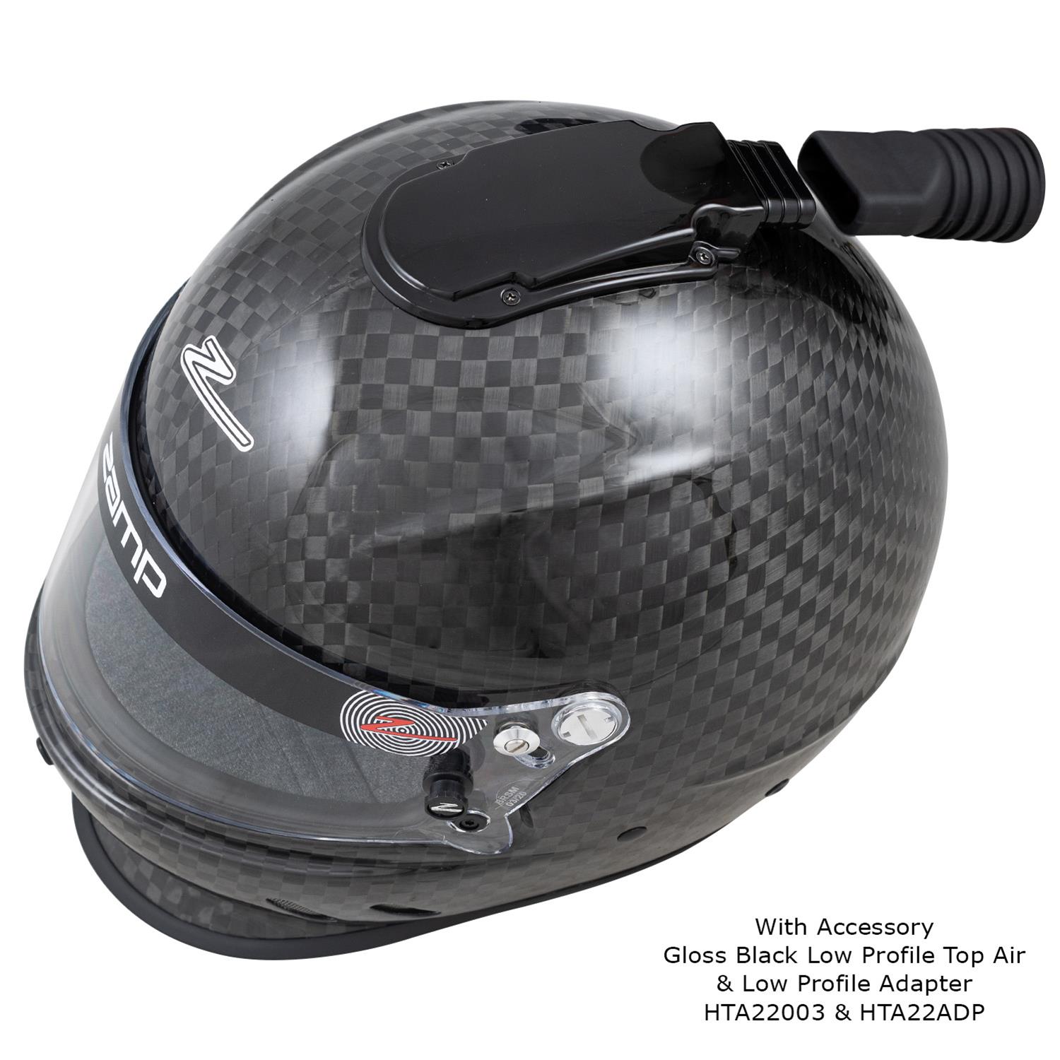 Zamp RZ-65D Helmets H775CA3XL Helmet, RZ-65D, Full Face, Carbon Fiber, Matte Finish, Snell SA2020/DOT, X-Large, Each