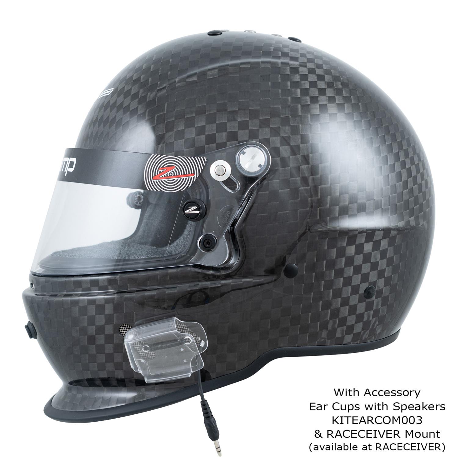 Zamp RZ-65D Helmets H775CA3S Helmet, RZ-65D, Full Face, Carbon Fiber, Matte Finish, Snell SA2020/DOT, Small, Each